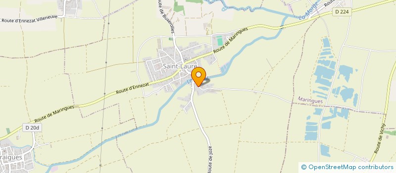 localisation de l'entreprise CUMA DES QUATRE VENTS  SAINT-LAURE