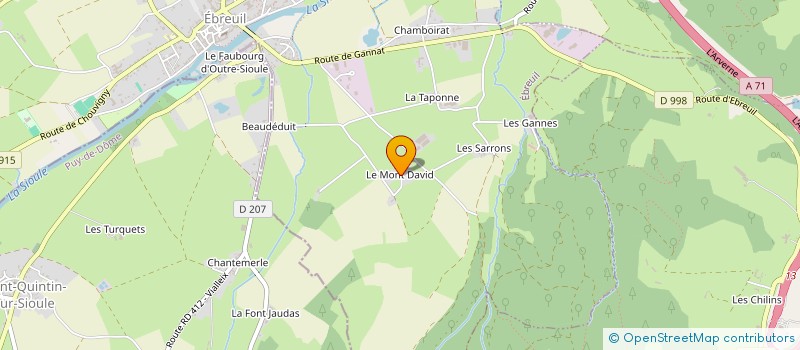 localisation de l'entreprise CUMA DES QUERIAUX à EBREUIL