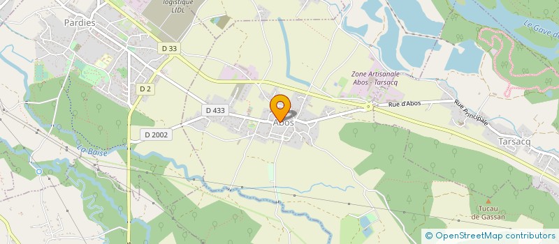 localisation de l'entreprise CUMA DES RIBERES  PARBAYSE