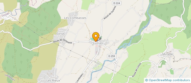 localisation de l'entreprise CUMA DES RIEUX  LUSSAS