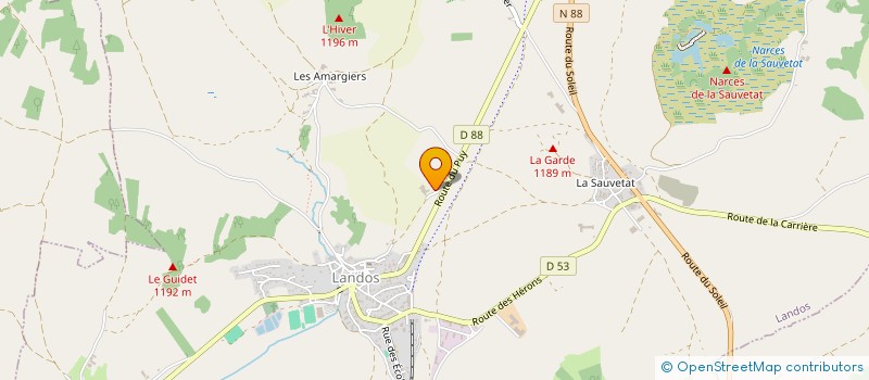 localisation de l'entreprise CUMA DES RINARDOUS  LANDOS