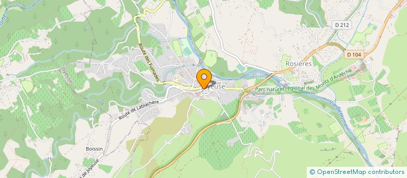 localisation de l'entreprise CUMA DES RIVES DE LA BEAUME à ROSIERES
