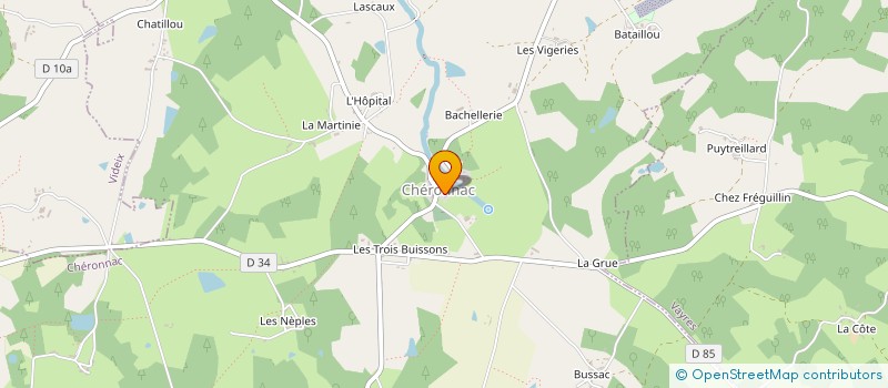 localisation de l'entreprise CUMA DES SOURCES DE LA CHARENTE à ROCHECHOUART