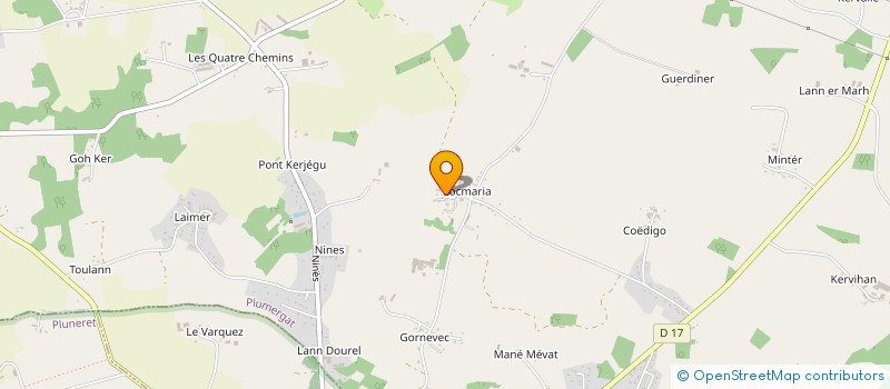 localisation de l'entreprise CUMA DES TERRES  PLUMERGAT