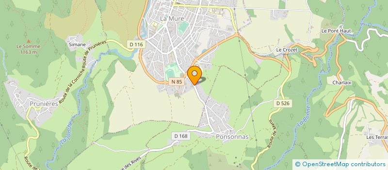 localisation de l'entreprise CUMA DES TROIS CANTONS DE LA MURE  LA MURE