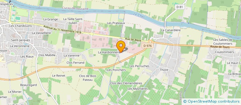 localisation de l'entreprise CUMA DES TROIS VALLONS à BLERE