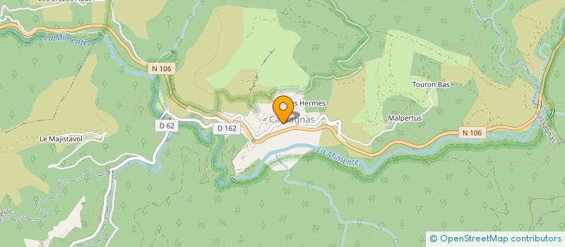 localisation de l'entreprise CUMA DES VALLEES  VEBRON