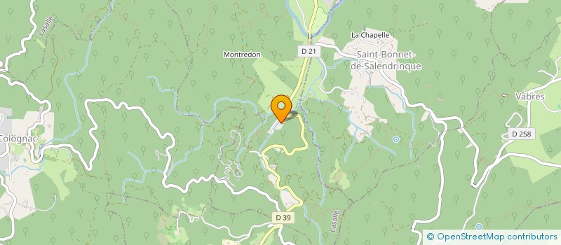 localisation de l'entreprise CUMA DES VALLEES CEVENOLES  LASALLE