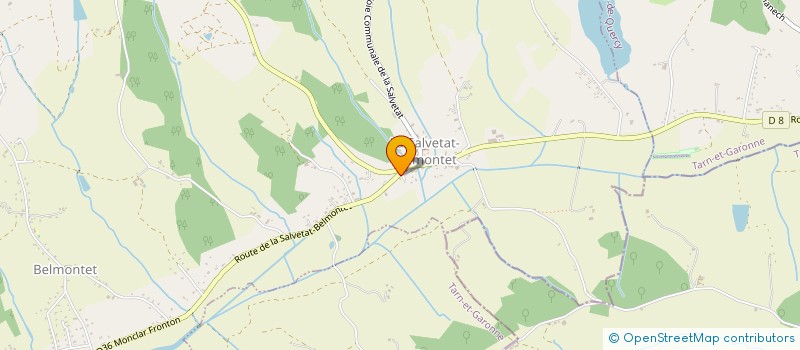 localisation de l'entreprise CUMA DES VALLONS  LA SALVETAT-BELMONTET