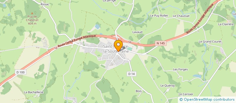 localisation de l'entreprise CUMA DES VERGNES à LA SOUTERRAINE