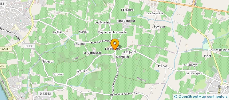 localisation de l'entreprise CUMA DES VINOCATHS  CARS