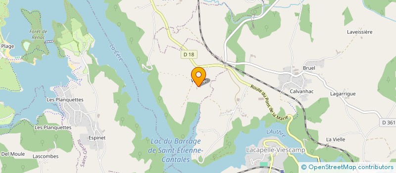 localisation de l'entreprise CUMA DU BARRAGE à SAINT-ETIENNE-CANTALES