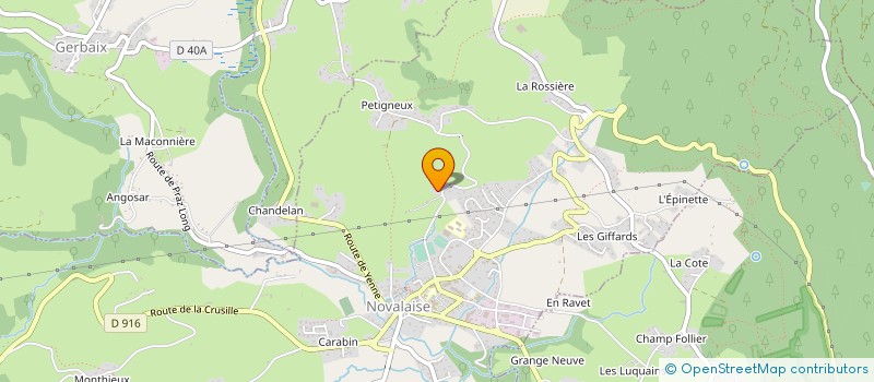 localisation de l'entreprise CUMA DU BASSIN DE NOVALAISE à NANCES