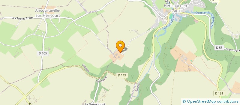 localisation de l'entreprise CUMA DU BEL ET VENT  HERICOURT-EN-CAUX