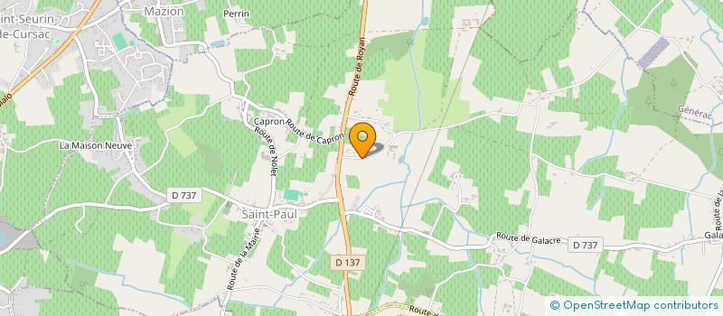 localisation de l'entreprise CUMA DU BLAYAIS  SAINT-PAUL