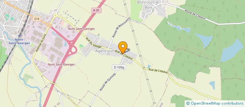 localisation de l'entreprise CUMA DU BOIS CLAIR  AGENCOURT