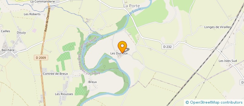 localisation de l'entreprise CUMA DU BORD DE LA SIOULE  CONTIGNY