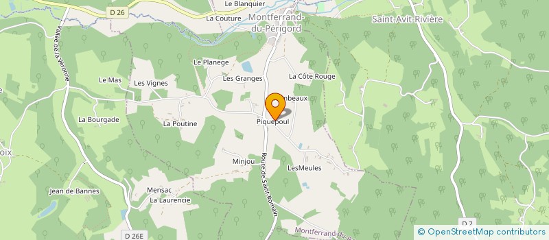 localisation de l'entreprise CUMA DU COUZEAU à BEAUMONTOIS EN PERIGORD
