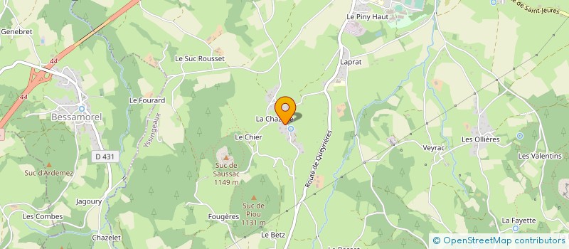 localisation de l'entreprise CUMA DU CRISSEL à YSSINGEAUX