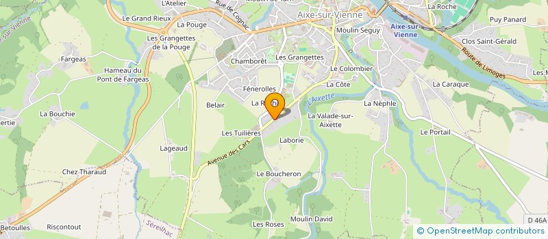 localisation de l'entreprise CUMA DU GRAND RIEUX  AIXE-SUR-VIENNE