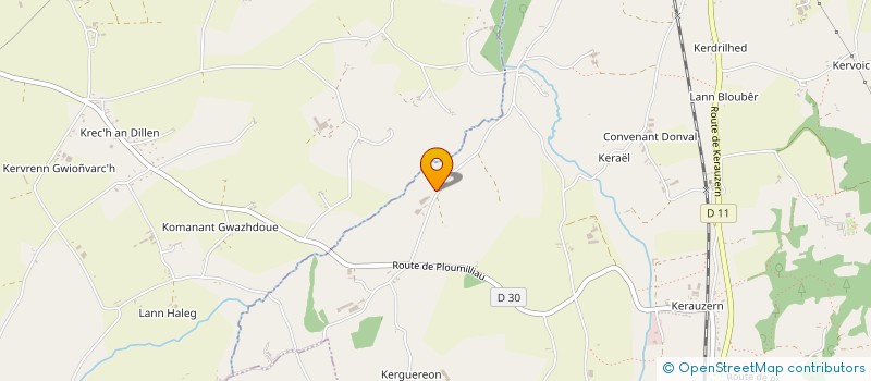 localisation de l'entreprise CUMA DU GRENIER BIO  PLOUBEZRE