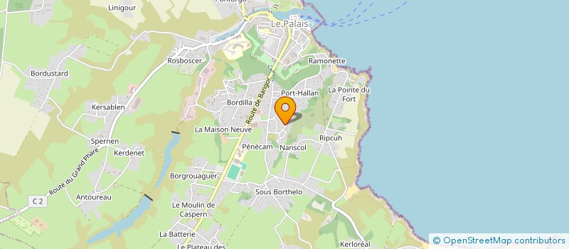 localisation de l'entreprise CUMA DU GUERVEUR à LE PALAIS
