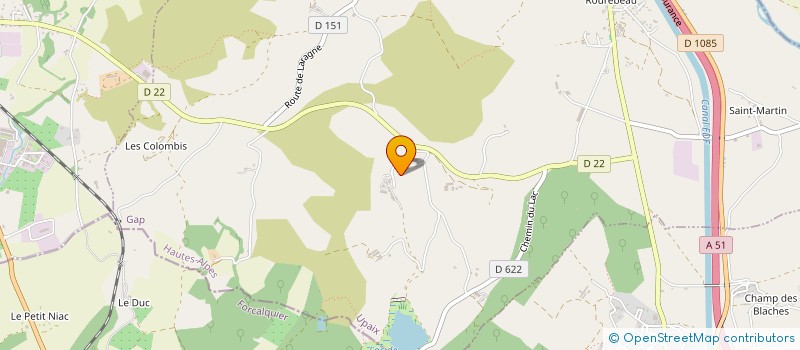 localisation de l'entreprise CUMA DU LAC D'UPAIX  UPAIX