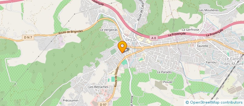 localisation de l'entreprise CUMA DU LUC à LE LUC