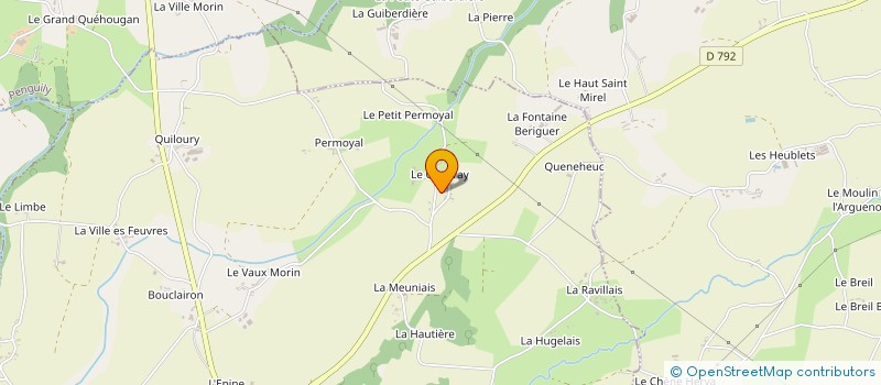 localisation de l'entreprise CUMA DU MENE  LE MENE