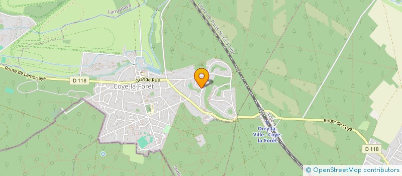 localisation de l'entreprise CUMA DU PAYS SUD OISE  COYE-LA-FORET