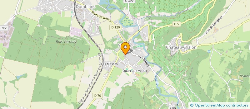 localisation de l'entreprise CUMA DU PLATEAU  LADOYE-SUR-SEILLE