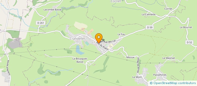 localisation de l'entreprise CUMA DU PLATEAU DE CRANDELLES à CRANDELLES