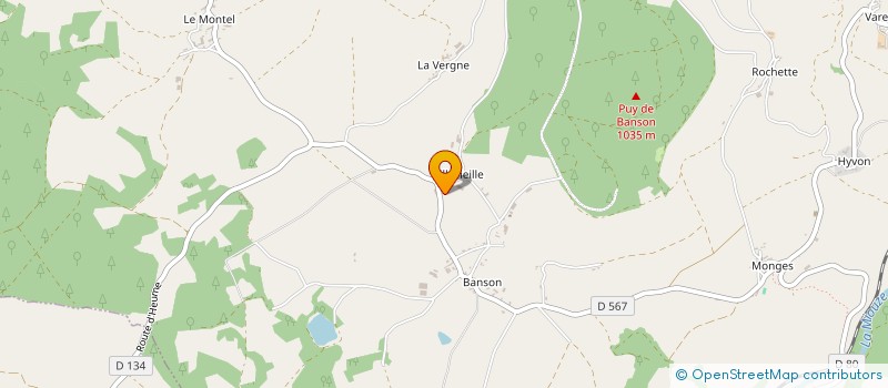 localisation de l'entreprise CUMA DU PUY DE BANSON  GELLES