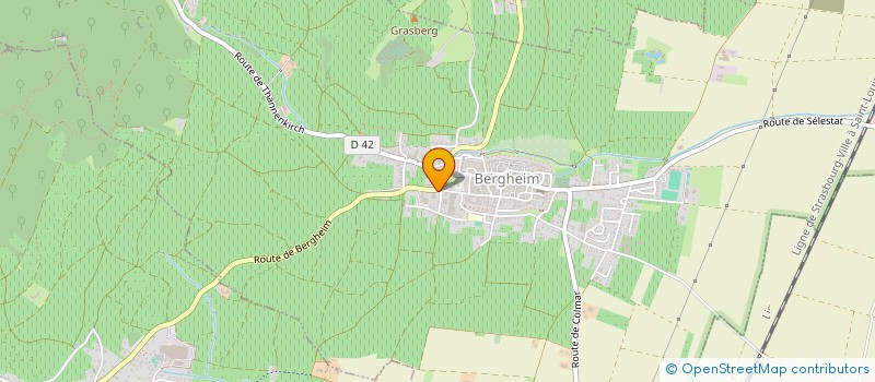 localisation de l'entreprise CUMA DU RANGEN  BERGHEIM