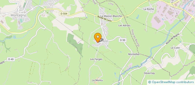 localisation de l'entreprise CUMA DU RHODON à MONTAGNY