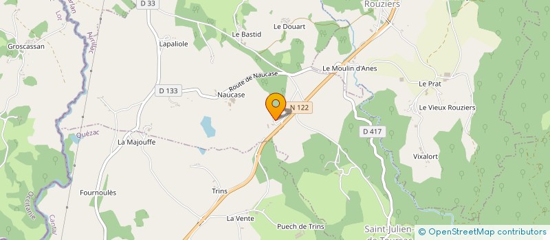 localisation de l'entreprise CUMA DU RIAL à QUEZAC