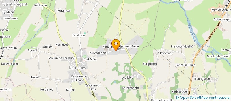 localisation de l'entreprise CUMA DU TRISKELL  KERNOUES