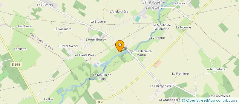 localisation de l'entreprise CUMA DU VAL DE L'AVRE à SAINT-OUEN-SUR-ITON