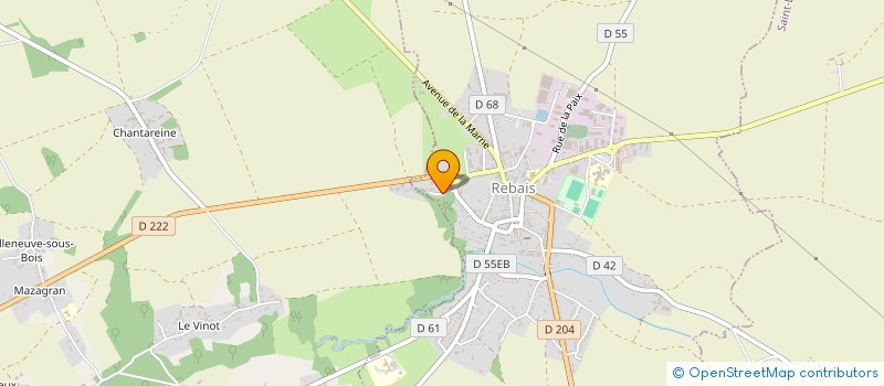 localisation de l'entreprise CUMA DU VANNETIN  REBAIS