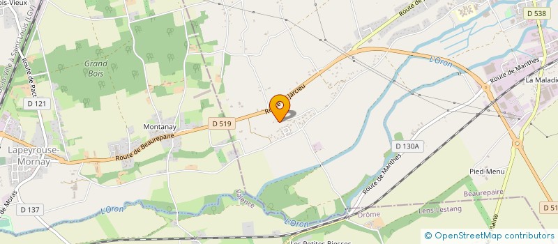 localisation de l'entreprise CUMA EUROBIEVRE  SAINT-BARTHELEMY