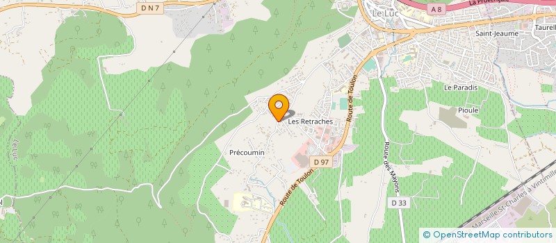 localisation de l'entreprise CUMA FORESTIERE DU CENTRE VAR  LE LUC