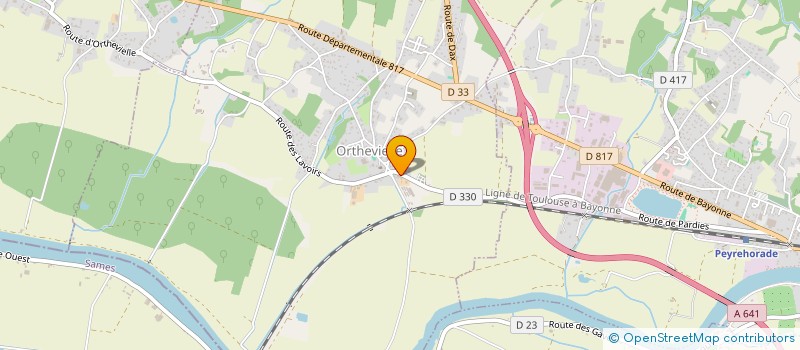 localisation de l'entreprise CUMA GAVES ARRIGANS  ORTHEVIELLE