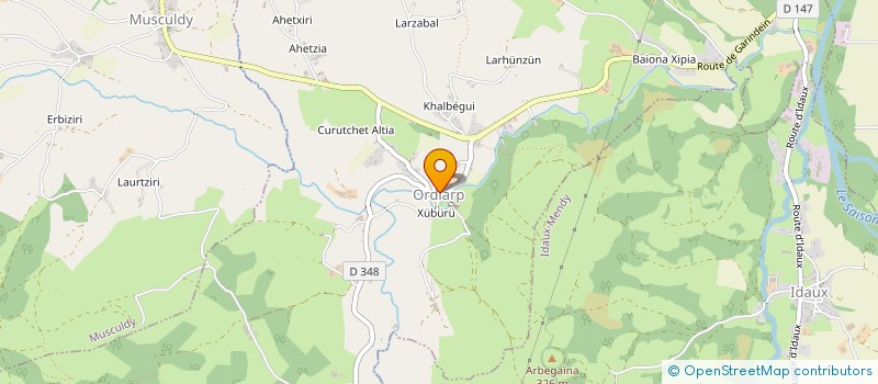 localisation de l'entreprise CUMA GERUA  ORDIARP