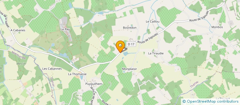 localisation de l'entreprise CUMA INTERCANTONALE REGION DE SIGOULES  SIGOULES-ET-FLAUGEAC