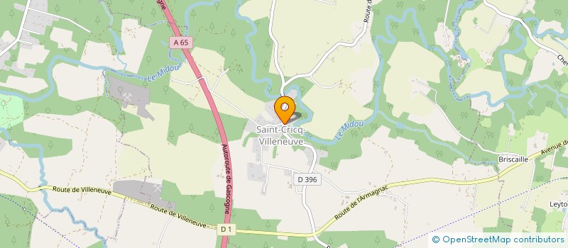 localisation de l'entreprise CUMA L'ARMAGNAC  BOURDALAT