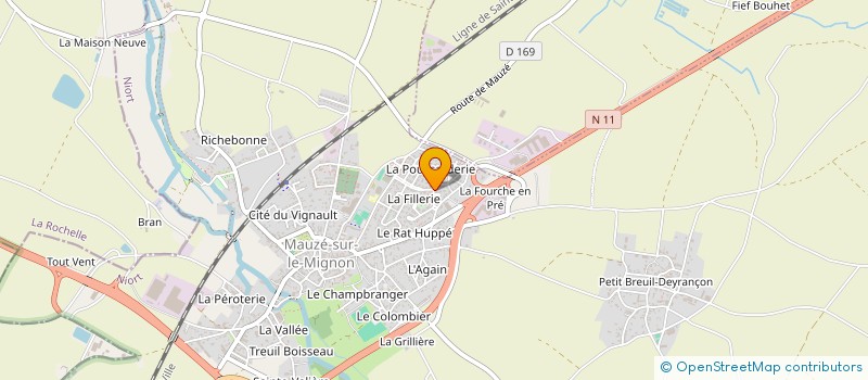 localisation de l'entreprise CUMA L AVENIR AGRICOLE  PRIN-DEYRANCON