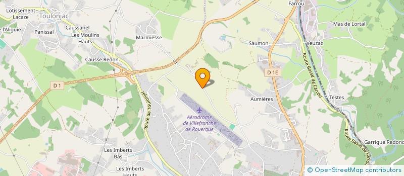 localisation de l'entreprise CUMA L EFFEUILLEUSE DU QUERCY  VILLEFRANCHE-DE-ROUERGUE