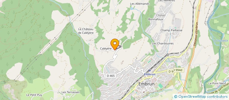 localisation de l'entreprise CUMA L EMBRUNAIS  EMBRUN