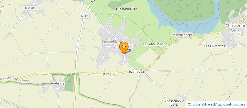 localisation de l'entreprise CUMA L ENTRAIDE MICHELAISE  SAINT-MICHEL-LE-CLOUCQ