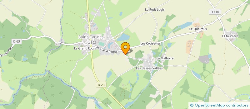 localisation de l'entreprise CUMA L'EVEIL à SAINT-CYR-DES-GATS